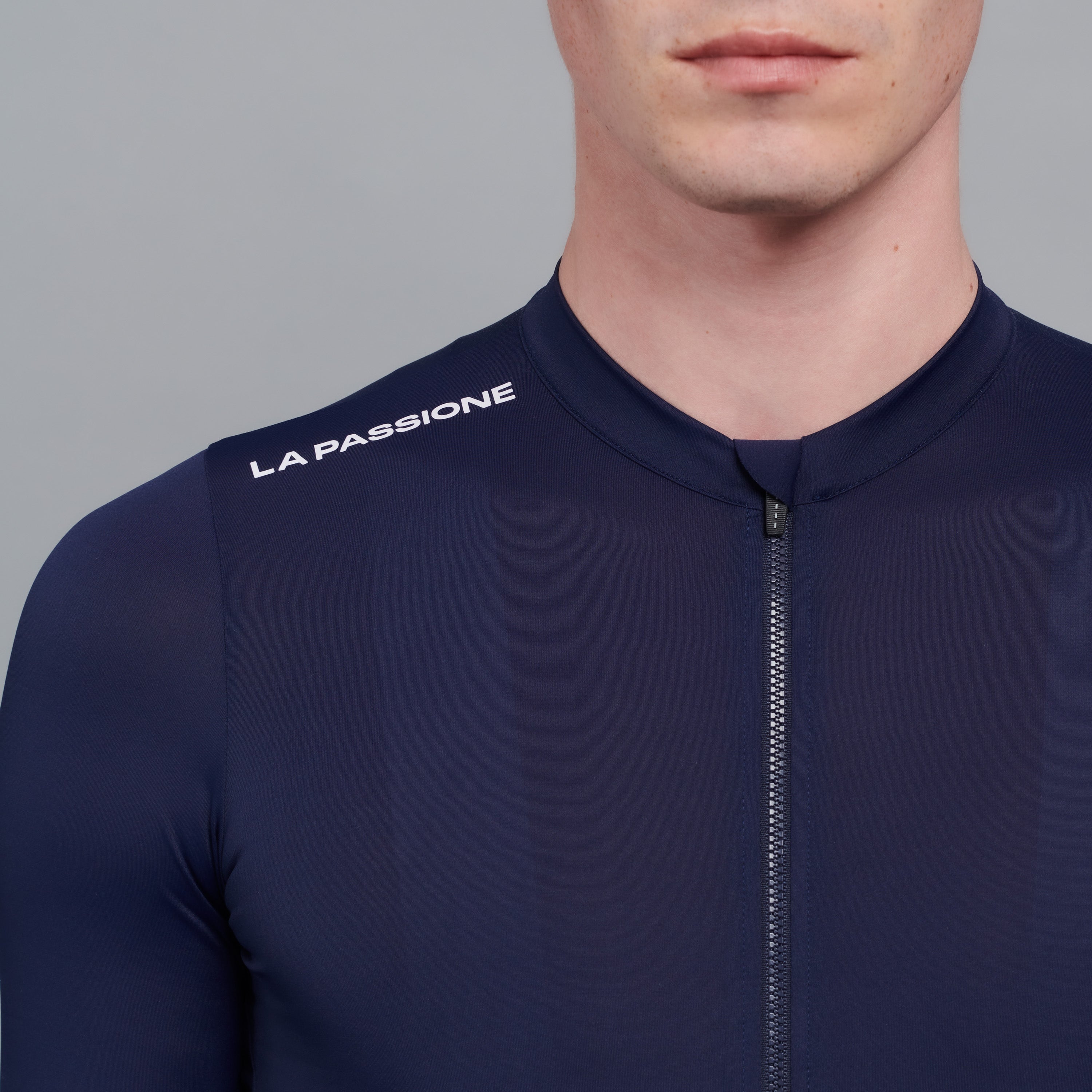 Men's Louis Vuitton FW21 Logo Long Sleeves Cycling Blue 1A5CE0